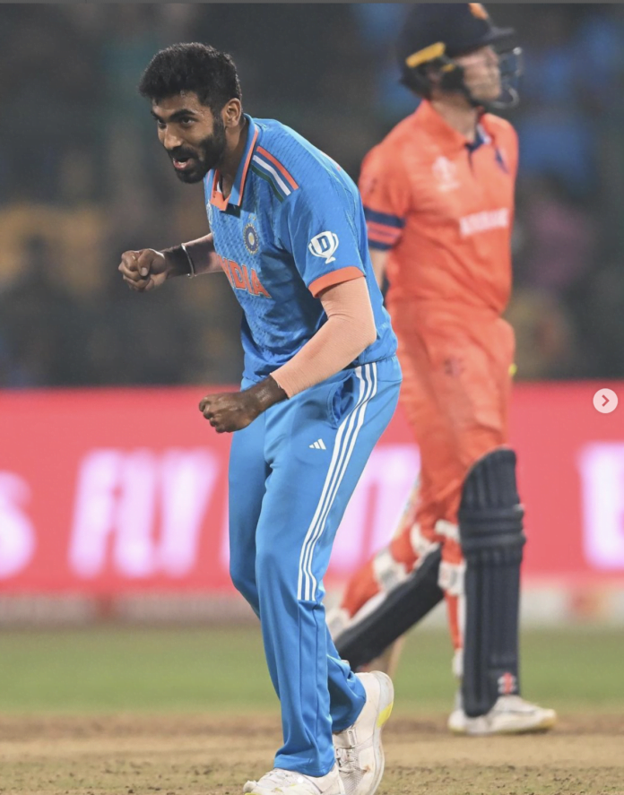 Jasprit Bumrah celebrating a wicket Jasprit Bumrah celebrating a wicket