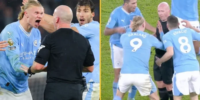 Haaland arguing with Cooper Haaland-arguing-with-Cooper