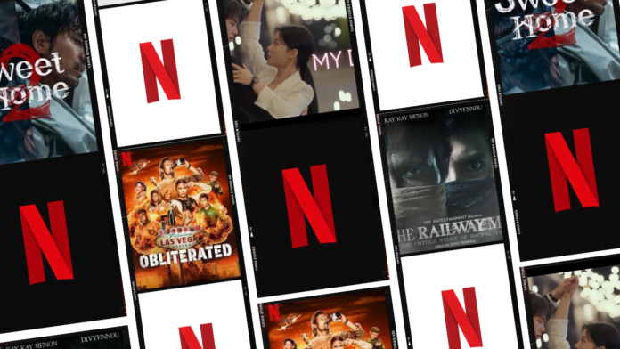 Netflix TV Shows Cover Netflix TV Shows Railway Men Sweet Home My Demon Obliterated Kaala Paani