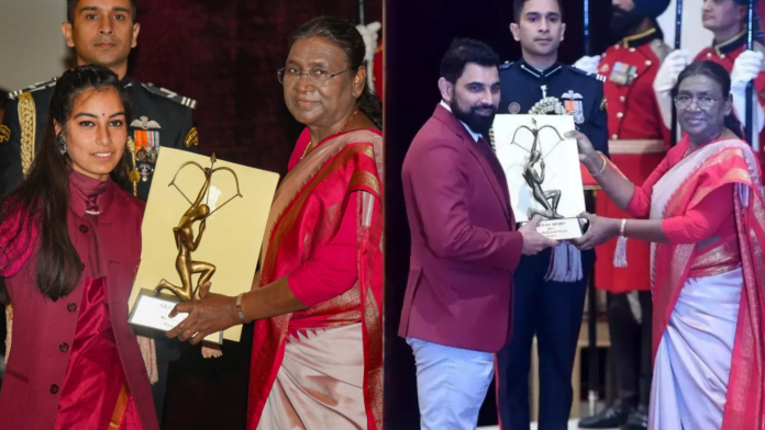 Arjuna Award 2023 - Mohammed Shami Sheetal Devi Droupadi Murmu