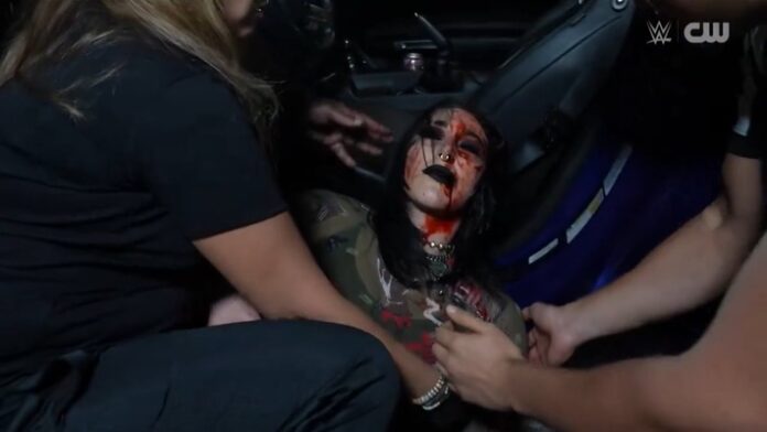 Rhea Ripley busted open Rhea Ripley