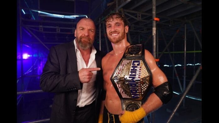 Logan Paul and Triple H Logan Paul and Triple H