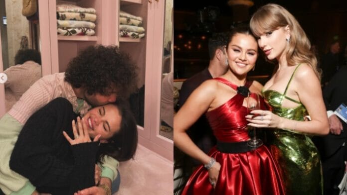 Selena Gomez, Benny Blanco and Taylor Swift