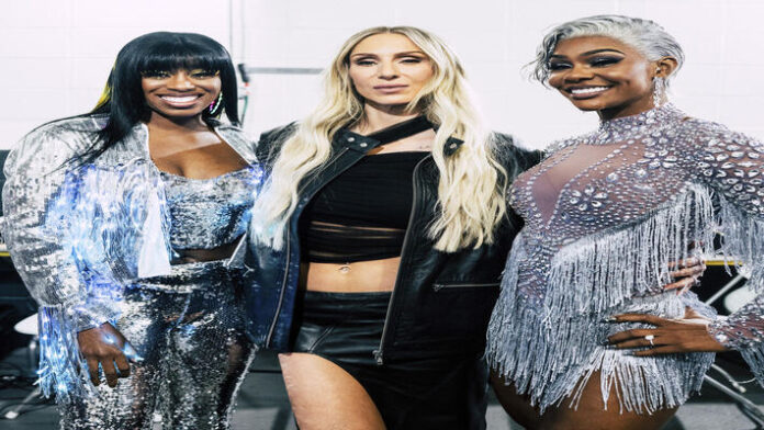 Naomi, Charlotte Flair, Jade Cargill Naomi, Charlotte Flair, Jade Cargill