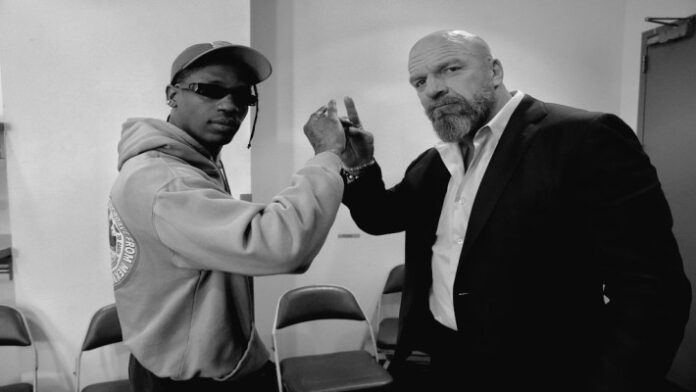 Travis Scott and Triple H Travis Scott and Triple H