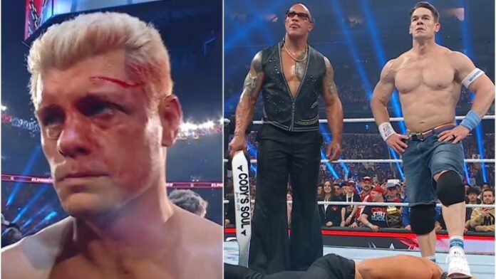 Cody Rhodes, The Rock and John Cena