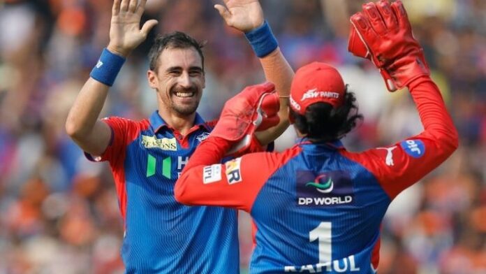Delhi Capitals Mitchell Starc and KL Rahul