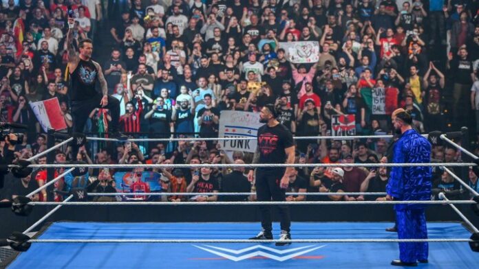 CM Punk, Roman Reigns and Seth Rollins CM Punk, Roman Reigns and Seth Rollins