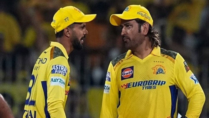 Ruturaj Gaikwad and MS Dhoni