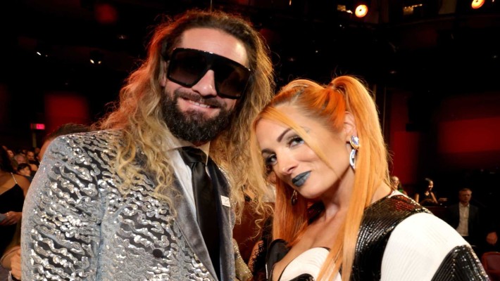 Seth Rollins and Becky Lynch