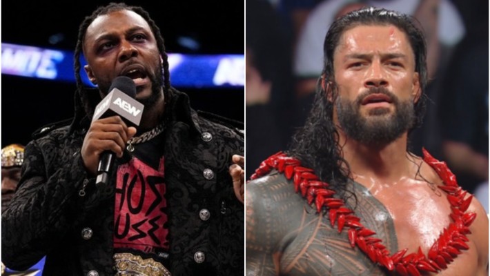 Swerve Strickland and Roman Reigns