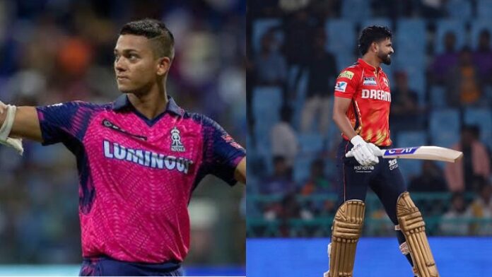 Yashasvi Jaiswal and Shreyas Iyer RR Yashasvi Jaiswal and Punjab Kings Shreyas Iyer