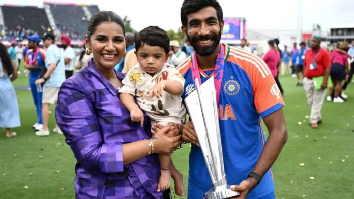 Jasprit Bumrah and Sanjana Ganesan Jasprit Bumrah and Sanjana Ganesan