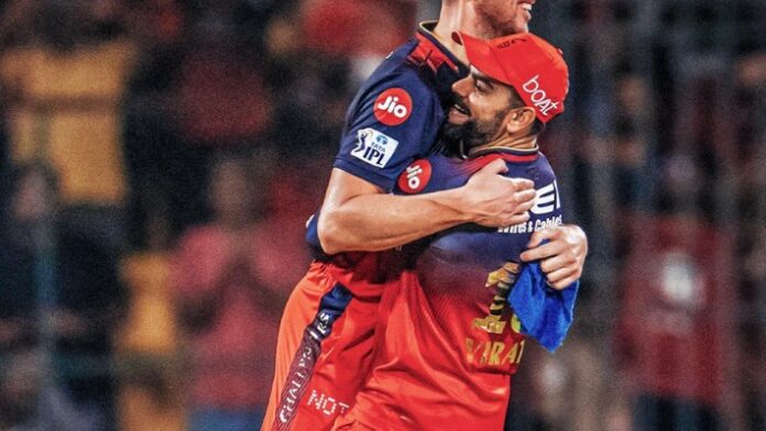 RCB Josh Hazelwood and Virat Kohli RCB Josh Hazelwood and Virat Kohli