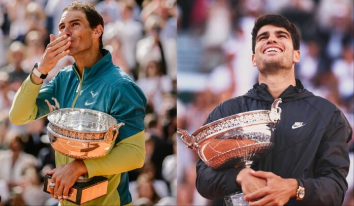 Rafael Nadal and Carlos Alcaraz