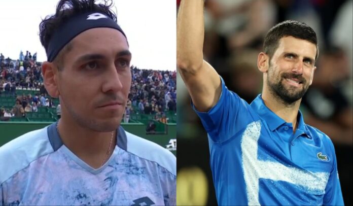 Alejandro Tabilo and Novak Djokovic