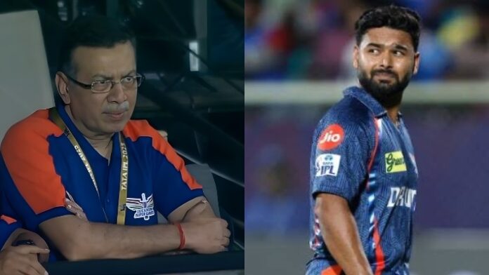Sanjiv Goenka and Rishabh Pant Sanjiv Goenka and Rishabh Pant after defeat against Mumbai Indians