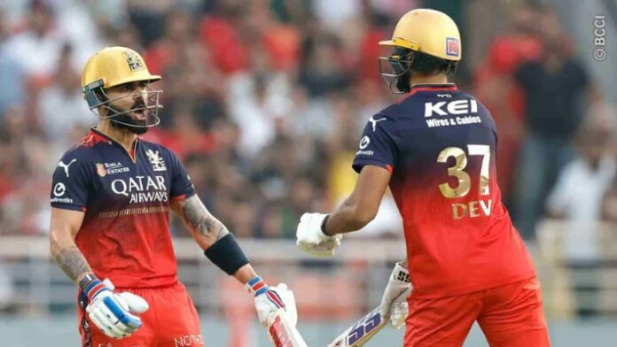 RCB Virat Kohli and Devdutt Padikkal RCB Virat Kohli and Devdutt Padikkal