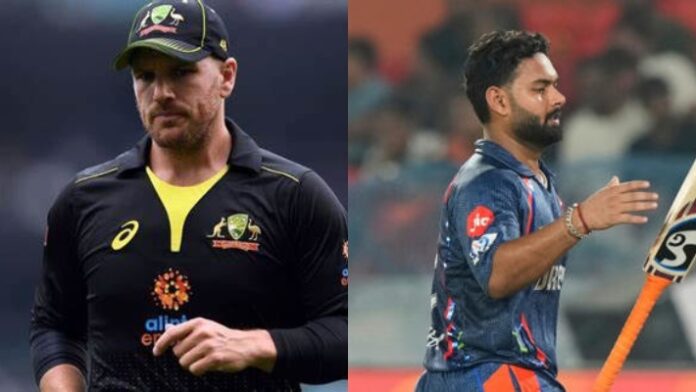 Aaron Finch and Rishabh Pant Aaron Finch and Rishabh Pant
