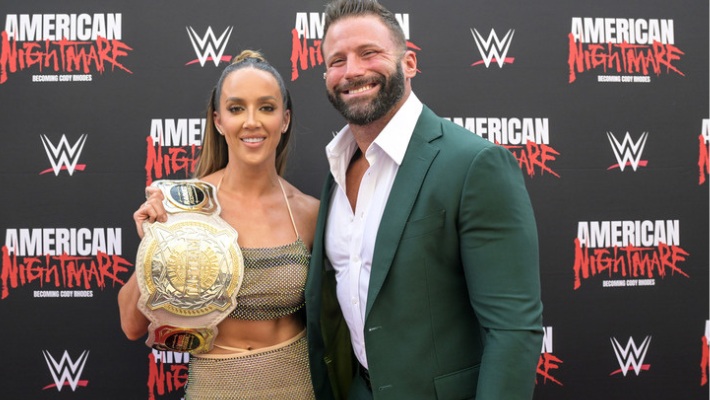Matt Cardona with his wife Chelsea Green