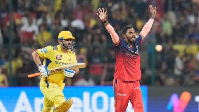 MS Dhoni and RCB Yash dayal MS Dhoni and RCB Yash dayal