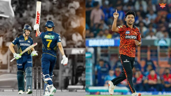 Shubman Gill, Jos Buttler and Zeeshan Ansari