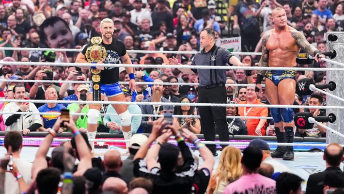Joe Hendry and Randy Orton