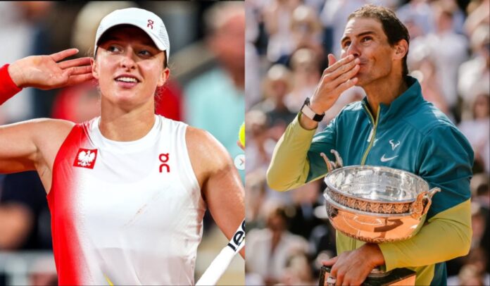 Iga Swiatek and Rafael Nadal