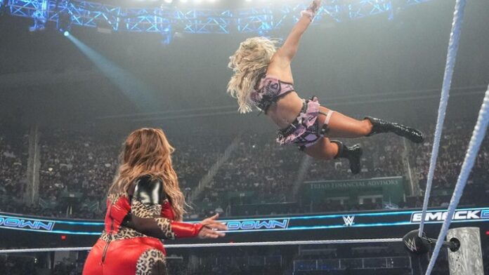 Nia Jax and Tiffany Stratton Nia Jax and Tiffany Stratton