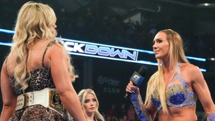 Tiffany Stratton, Alexa Bliss and Charlotte Flair Tiffany Stratton, Alexa Bliss and Charlotte Flair