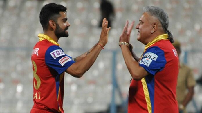 Virat Kohli and Vijay Mallya Virat Kohli and Vijay Mallya