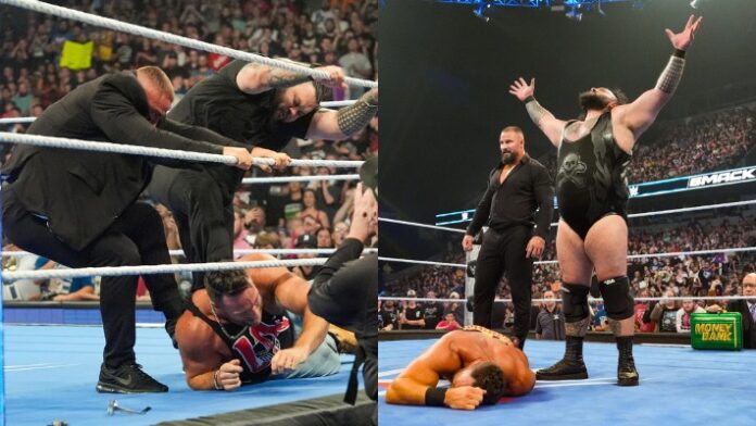 LA Knight, Bron Breakker, and Bronson Reed LA Knight, Bron Breakker, and Bronson Reed