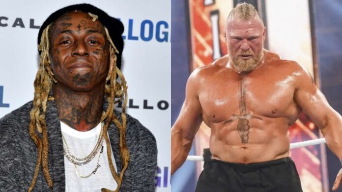 Lil Wayne and Brock Lesnar Lil Wayne and Brock Lesnar