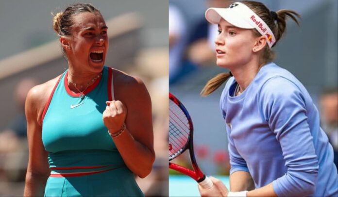 Aryna Sabalenka and Elena Rybakina