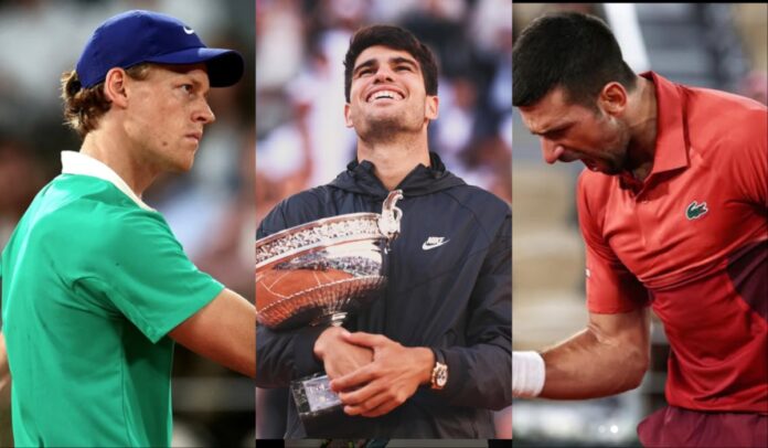 MixCollage-06-Jun-2025-11-58-PM-3495 Jannik Sinner, Carlos Alcaraz and Novak Djokovic