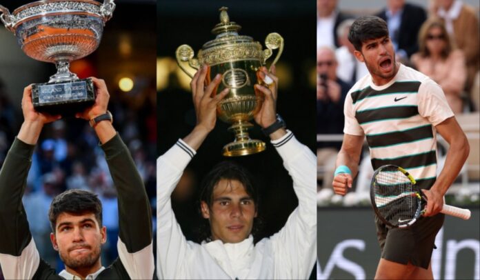 Carlos Alcaraz and Rafael Nadal