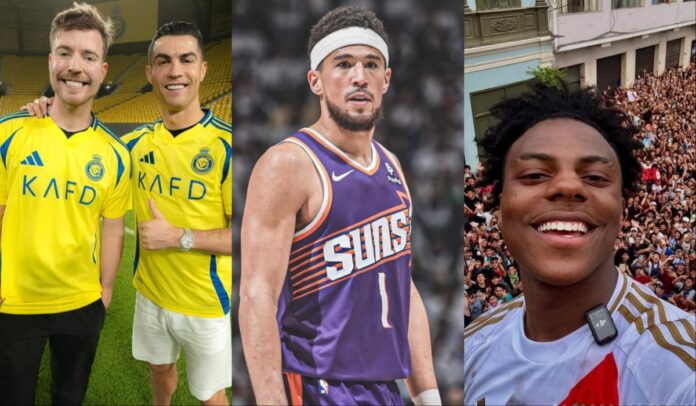 MrBeast, Devin Booker and IShowSpeed