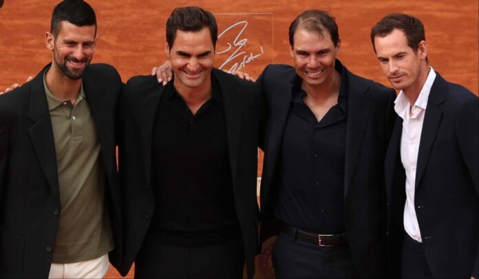 Novak Djoković, Roger Federer, Rafael Nadal and Andy Murray