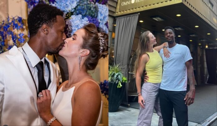 Gael Monfils and Elina Svitolina