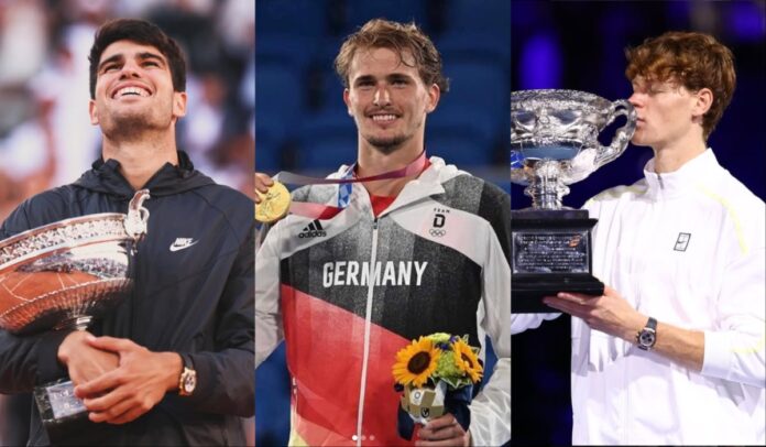 MixCollage-21-Jul-2025-10-12-PM-1075 Carlos Alcaraz, Alexander Zverev and Jannik Sinner