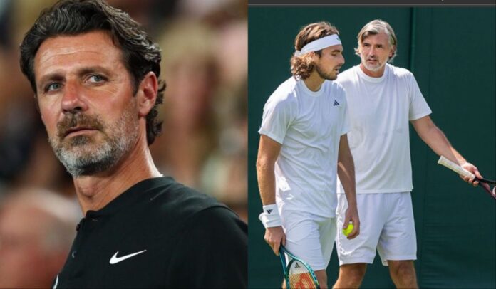 Patrick Mouratoglou, Goran Ivanisevic and Stefanos Tsitsipas