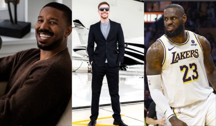 Michael Jordan, MrBeast and LeBron James